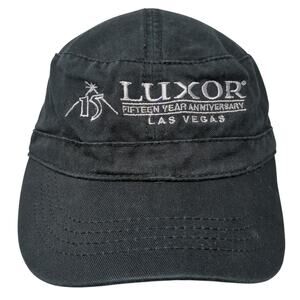 Luxor 15 Year Anniversary Las Vegas Strapback Cadet Army Cap Black OS Hit Wear